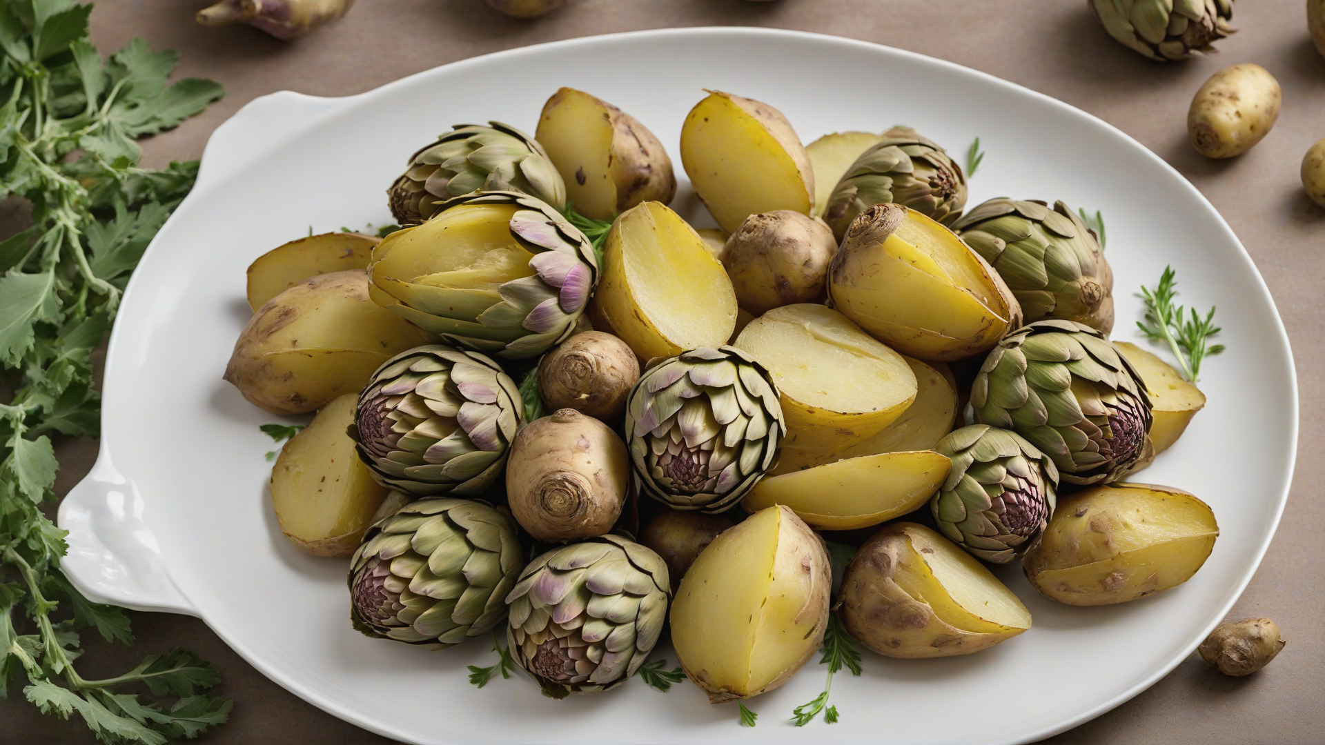 carciofi e patate